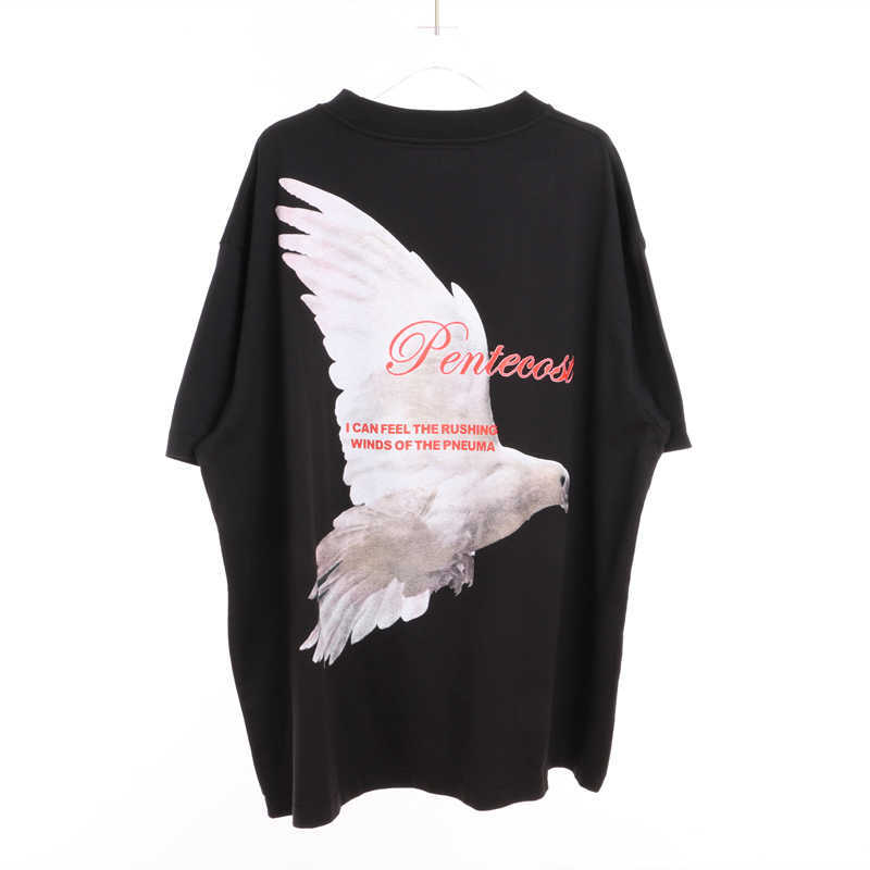 Rrr123 letter peace dove print short sleeve high street wash used T-shirt loose couple, Black
Rrr123 letter peace dove print short sleeve high street wash used T-shirt loose couple, Black