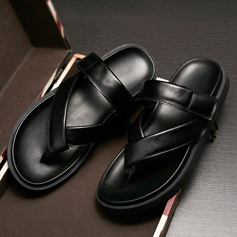 Slippers Leather Sandals Style Men's slippers men's summer casual flip flop clip toe sandal antiskid beach slipper G1L1, 1# shoe box
Slippers Leather Sandals Style Men's slippers men's summer casual flip flop clip toe sandal antiskid beach slipper G1L1, 1# shoe box