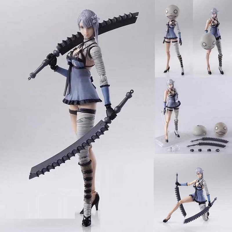 Anime Cartoon Game NieR Automata Replicant Gestalt Kaine Joint movable action figure PVC toys collection doll model 14cm Q0621, No box
Anime Cartoon Game NieR Automata Replicant Gestalt Kaine Joint movable action figure PVC toys collection doll model 14cm Q0621, No box