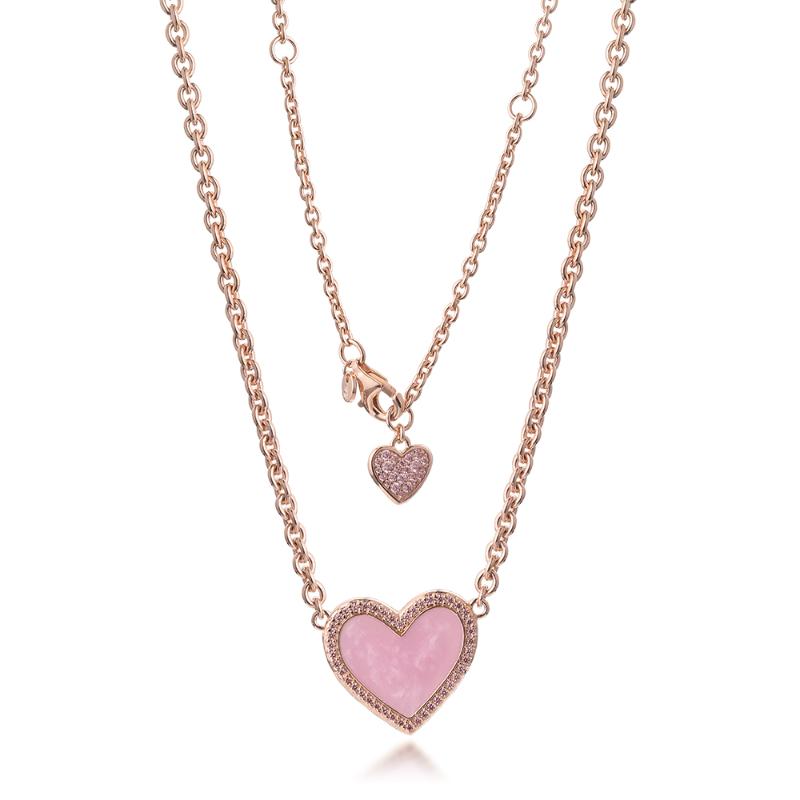 Chains Pink Swirl Heart Collier Necklace Genuine 925 Sterling Silver Jewelry For Women DIY Making Party Wedding Gift Wholesale
Chains Pink Swirl Heart Collier Necklace Genuine 925 Sterling Silver Jewelry For Women DIY Making Party Wedding Gift Wholesale