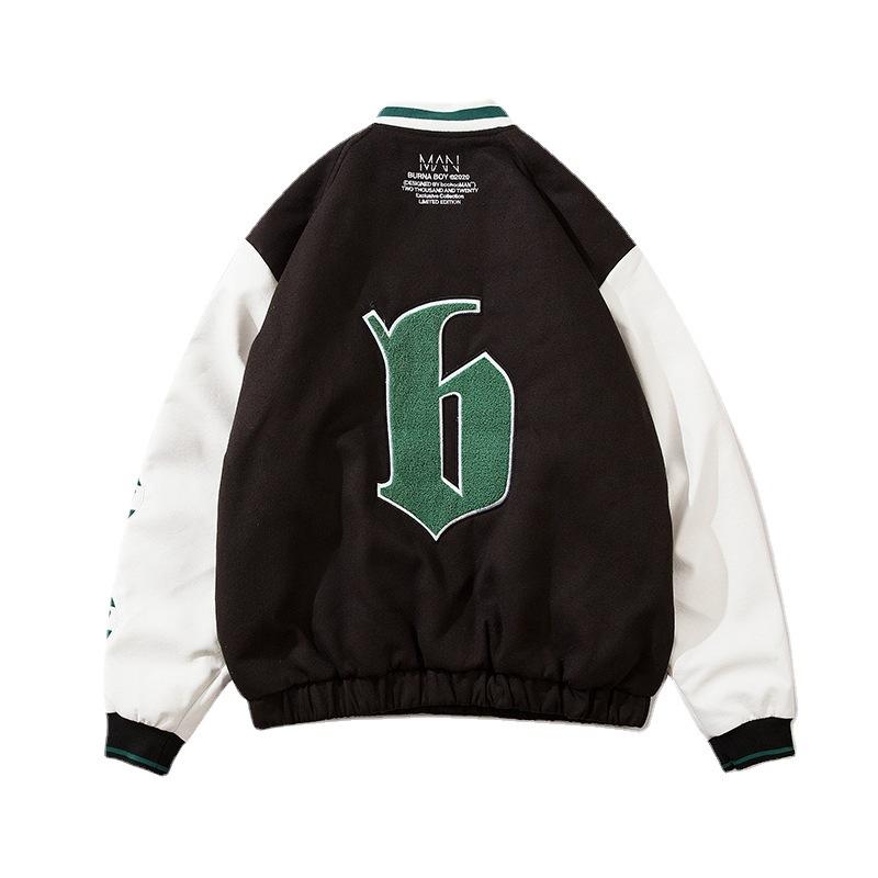 Men's Jackets Vintage American Fashion Autumn Baseball Uniform Men Streetwear Letter Embroidery Varsity Jacket Unisex Loose Casual Bomber Co