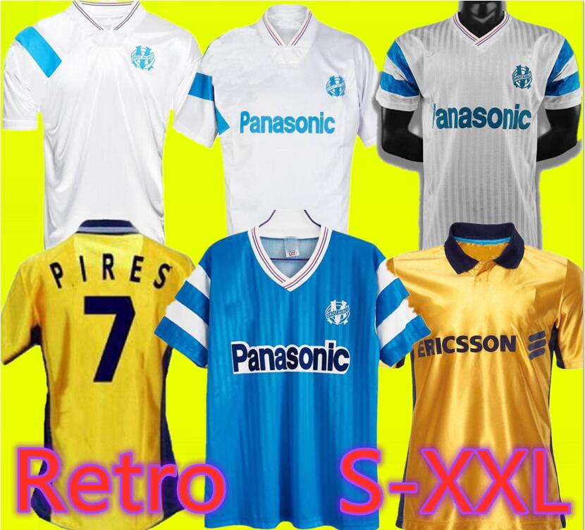 1998 1999 Olympique de Marseille retro soccer jersey 90 91 92 93 98 99 Pires Maurice Blanc Ravanelli Gallas classic vintage football shirt, Black;yellow
1998 1999 Olympique de Marseille retro soccer jersey 90 91 92 93 98 99 Pires Maurice Blanc Ravanelli Gallas classic vintage football shirt, Black;yellow