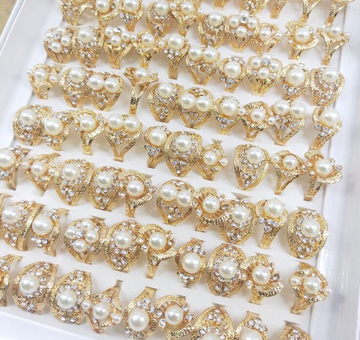 Fashion women's jewelry KC gold pearl ring mixed style size factory direct sales Lady/girl Fashion ring 30pcs/lot
Fashion women's jewelry KC gold pearl ring mixed style size factory direct sales Lady/girl Fashion ring 30pcs/lot