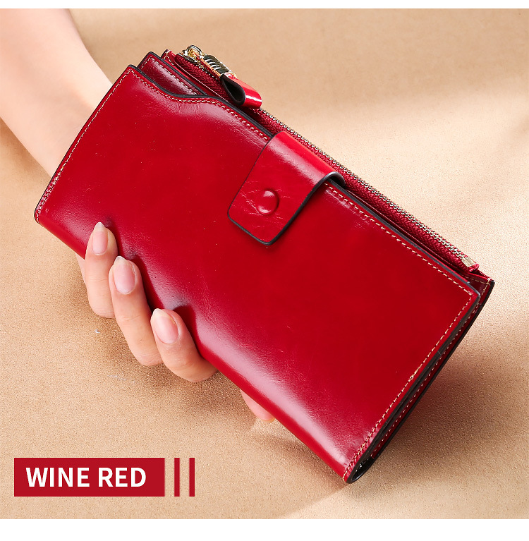 HBP Genuine Leather Women Wallet Long Lady Leather Purse Brand Design Luxury Oil Wax Leather Female Wallet Coin Purse ROSE RED
HBP Genuine Leather Women Wallet Long Lady Leather Purse Brand Design Luxury Oil Wax Leather Female Wallet Coin Purse ROSE RED