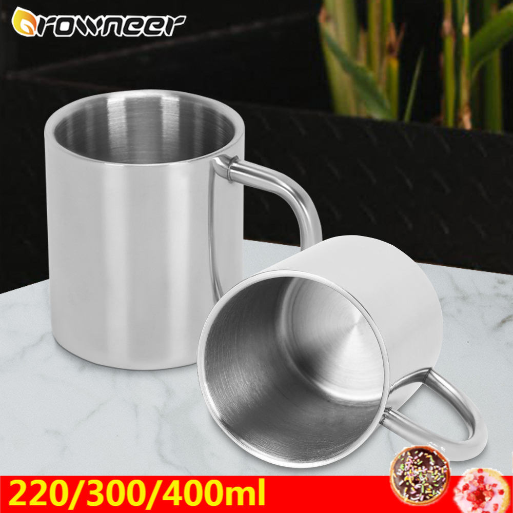 220/300/400ml Double Wall Anti Scalding Coffee Mug Insulated Portable Stainless Steel Polishing Beer Tea Juice Drinking Cup
220/300/400ml Double Wall Anti Scalding Coffee Mug Insulated Portable Stainless Steel Polishing Beer Tea Juice Drinking Cup