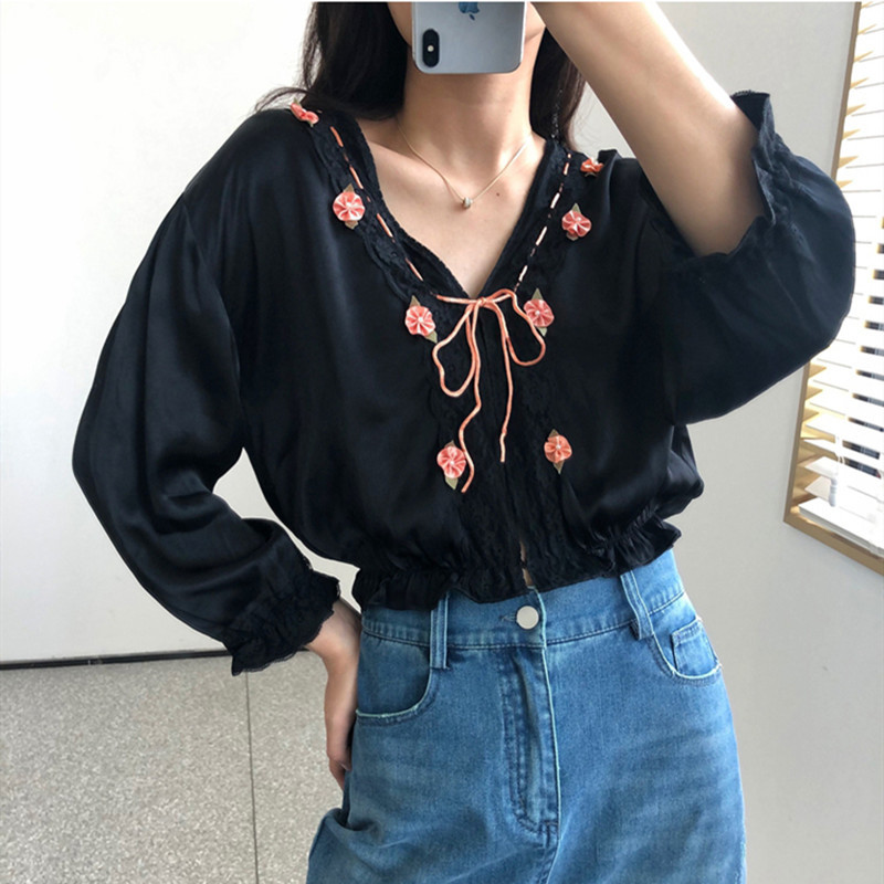 2021 New Nova Blusa De Manga Longa Feminina Elegante Colorido Corda Rendas Colarinho Flores Decorao Senhoras Casual Camisa e Topo Vqy4, Black
2021 New Nova Blusa De Manga Longa Feminina Elegante Colorido Corda Rendas Colarinho Flores Decorao Senhoras Casual Camisa e Topo Vqy4, Black