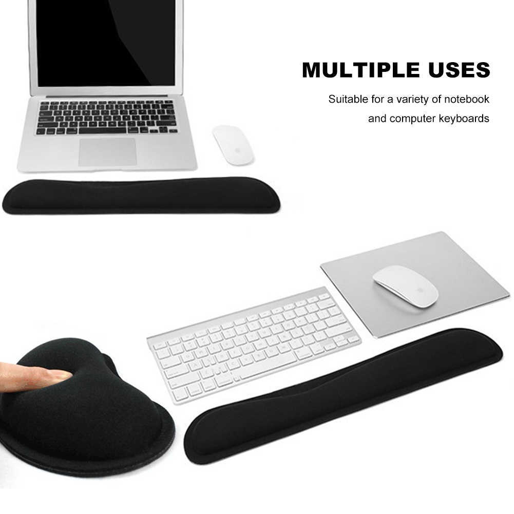 Wrist Rest Mouse Pad Memory Superfine Fibre Ergonomic Mousepad for Typist Office Gaming PC Laptop 2106153697630