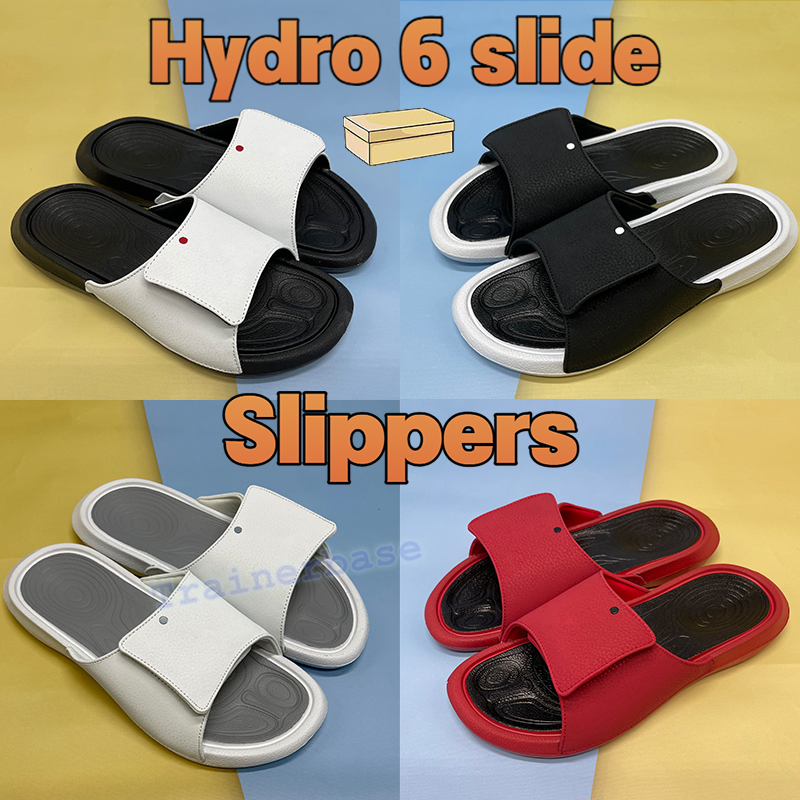 Hydro 6 slide fashion men women slippers shoes black wolf grey metallic gold white university red mens sandals sneakers with box
Hydro 6 slide fashion men women slippers shoes black wolf grey metallic gold white university red mens sandals sneakers with box