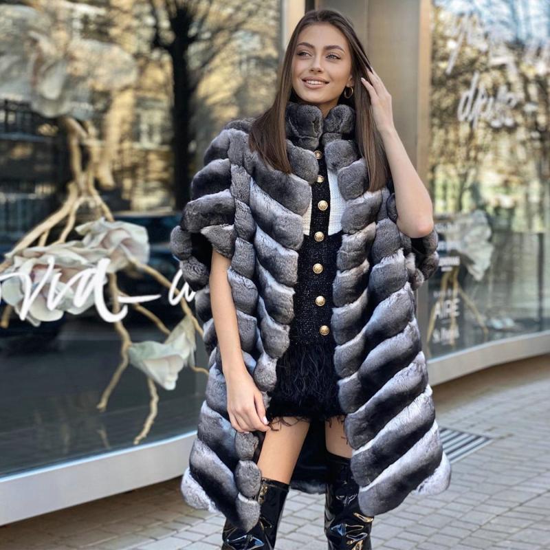 Women's Fur & Faux Long Real Rex Coat Stand Collar Short Sleeve Women Winter Genuine Coats Full Pelt Overcoats, Black
Women's Fur & Faux Long Real Rex Coat Stand Collar Short Sleeve Women Winter Genuine Coats Full Pelt Overcoats, Black