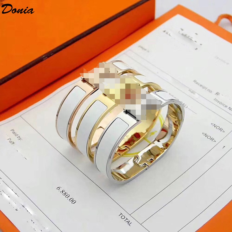 Donia Jewelry Designer Bracelet 12mm color enamel plated exaggerated letter titanium steel bracelet popular in EuroAmerican popular Bracelet, Black
Donia Jewelry Designer Bracelet 12mm color enamel plated exaggerated letter titanium steel bracelet popular in EuroAmerican popular Bracelet, Black