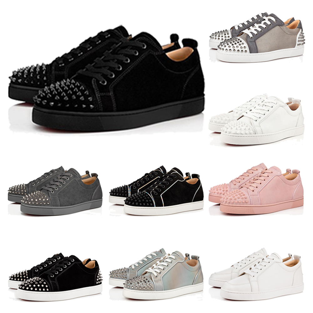 Designer Red Bottom Casual Shoes Men Women Rivet Studs Flat Shoe Brand Fashion Popular ACE Sneakers Party Couple Leather Low Trainers, 14
Designer Red Bottom Casual Shoes Men Women Rivet Studs Flat Shoe Brand Fashion Popular ACE Sneakers Party Couple Leather Low Trainers, 14