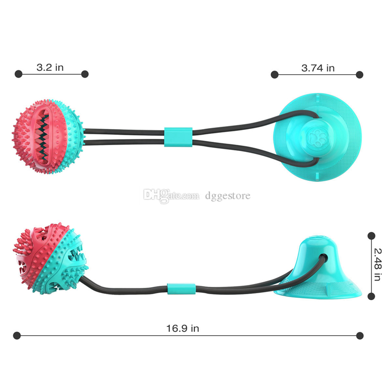 Dog Chew Toys for Aggressive Chewers Puppy Training Treats Teething Rope Toy about Boredom Doggy Puzzle Treat Food Dispensing Ball Plaything to Small 