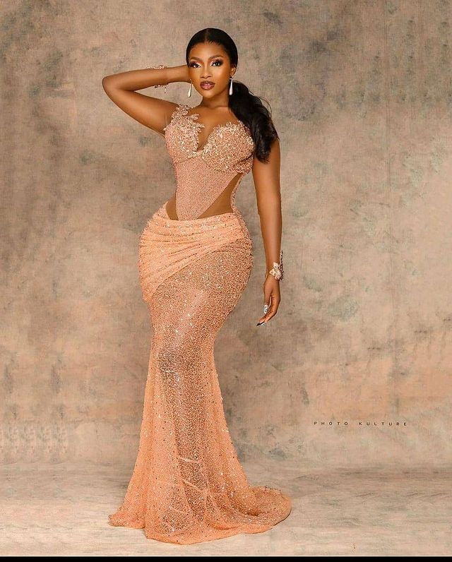 Plus Size Arabic Aso Ebi Mermaid Gold Lace Prom Dresses Sheer Neck Beaded Evening Formal Party Second Reception Gowns Dress ZJ217