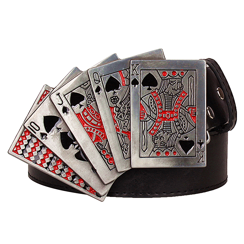 2021 New Heavy Decorative Style Lucky Poker Gamble Metal Buckle Playing Card Street Hip Hop Belt Fashion 9l8i, Black
2021 New Heavy Decorative Style Lucky Poker Gamble Metal Buckle Playing Card Street Hip Hop Belt Fashion 9l8i, Black