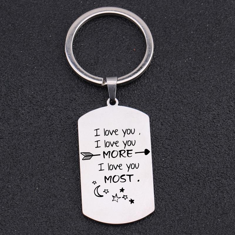 Keychains Lover Couple Gifts Keychain Key Ring I Love You More Most Valentine`s Day Gift Jewelry Pendant Bag Charm For Boy & Girlfriend
Keychains Lover Couple Gifts Keychain Key Ring I Love You More Most Valentine`s Day Gift Jewelry Pendant Bag Charm For Boy & Girlfriend