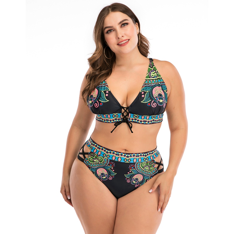 L-4XL Plus Size Swimsuit High Waisted Knot Bow Big Cup Drawstring Print Women Bathing Suit Floral Sports Tie Full Brief 2021 New, White;black
L-4XL Plus Size Swimsuit High Waisted Knot Bow Big Cup Drawstring Print Women Bathing Suit Floral Sports Tie Full Brief 2021 New, White;black