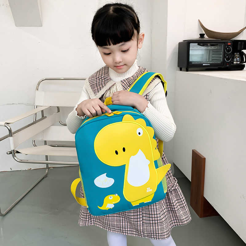 Boy Cartoon Animal Backpack Children Cute Toddler Kid Girl Nursery kindergarten School Bag 211025