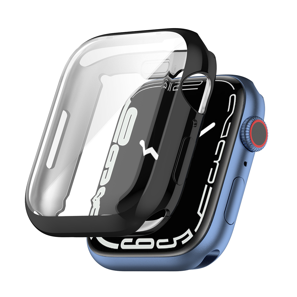 Screen Protector For Apple Watch 7 Case 41MM 45MM Full TPU bumper Iwatch Cover free shipping