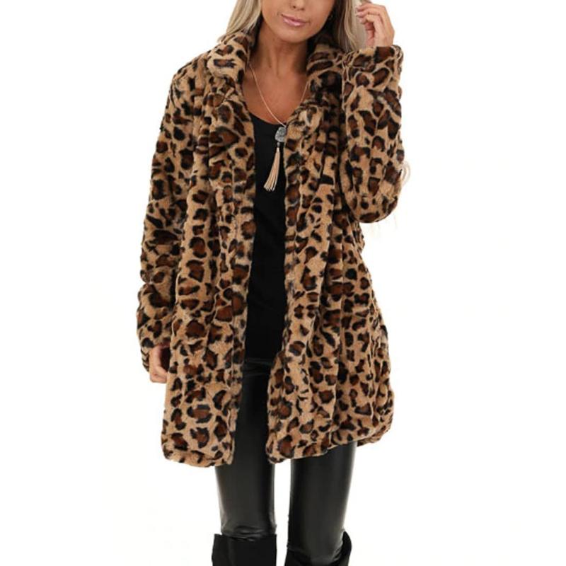 Women's Fur & Faux Design Leopard Pocket Fuzzy Coat Warm Winter Oversized Outwear Long Cardigan, Black
Women's Fur & Faux Design Leopard Pocket Fuzzy Coat Warm Winter Oversized Outwear Long Cardigan, Black