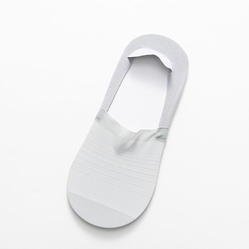 Men Socks Slippers Summer Solid Ice Silk Short Invisible Sock Slippers Traceless New No Show hosiery