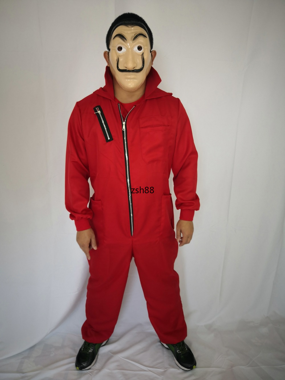 2021 Salvador Dali Movie The House of Paper La Casa De Papel Cosplay Party Halloween Mask Money Heist Costume & Face Mask
2021 Salvador Dali Movie The House of Paper La Casa De Papel Cosplay Party Halloween Mask Money Heist Costume & Face Mask