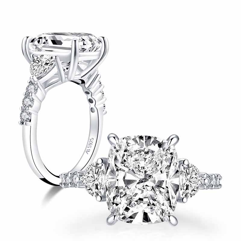 Luxury 4-8 Carats Diamond Ring Engagement Rings 925 Sterling Silver Oval Cut Cubiz Zirconia Wed Rings for Women Box Packed
Luxury 4-8 Carats Diamond Ring Engagement Rings 925 Sterling Silver Oval Cut Cubiz Zirconia Wed Rings for Women Box Packed