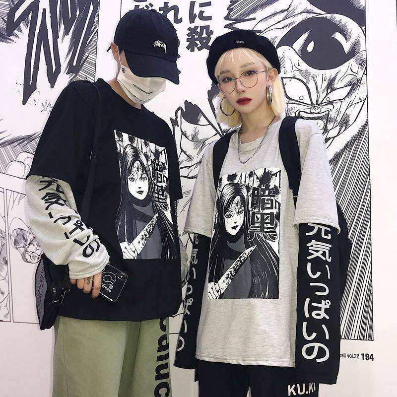 2021 New Harajuku Tshirt Streetwear Hip Hop T-shirts Das Mulheres Homens Amine Engraado Manga Longa Solta t Camisa Japo Dos Lw14, Gray
2021 New Harajuku Tshirt Streetwear Hip Hop T-shirts Das Mulheres Homens Amine Engraado Manga Longa Solta t Camisa Japo Dos Lw14, Gray