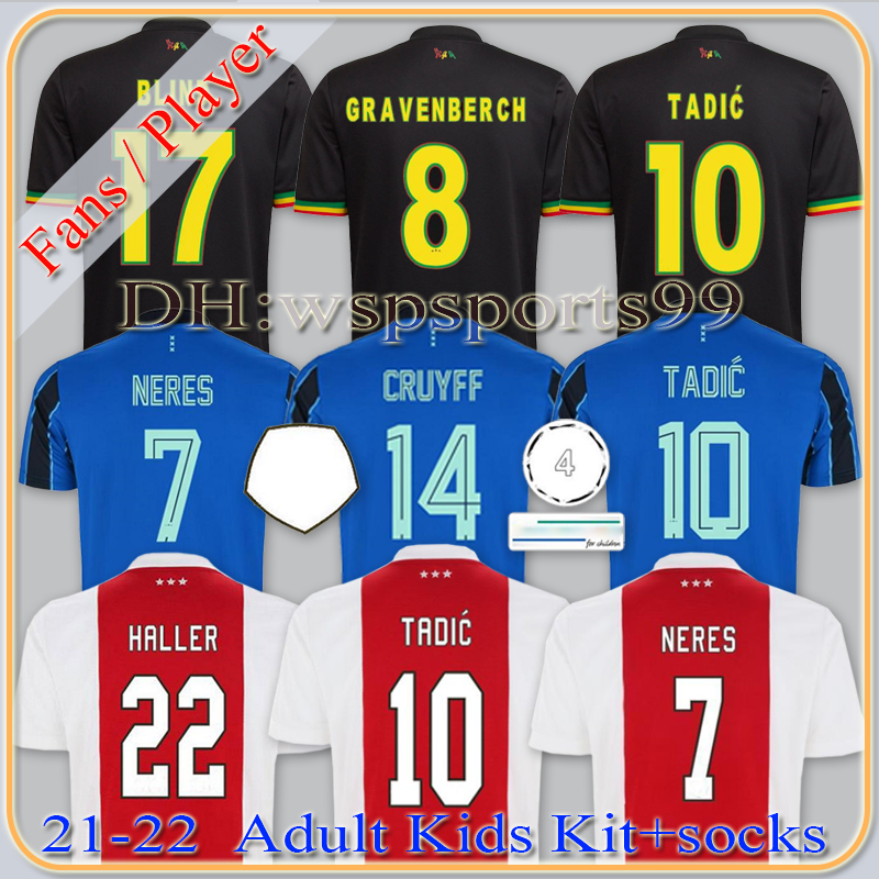 FANS Player version jerseys 2021 2022 GRAVENBERCH BERGHUIS KLAASSEN NERES CRUYFF 21 22 men kids kit soccer football shirt Bob Marley uniform, Black;yellow
FANS Player version jerseys 2021 2022 GRAVENBERCH BERGHUIS KLAASSEN NERES CRUYFF 21 22 men kids kit soccer football shirt Bob Marley uniform, Black;yellow