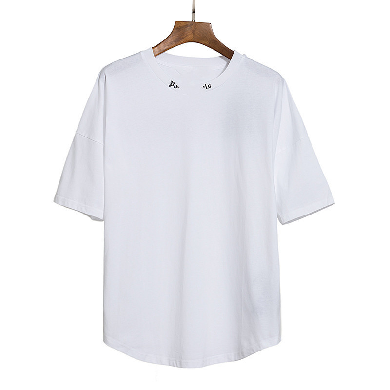 Palms Angels New letter overlapping bat sleeve short T-shirt summer round neck cotton high street couple tee batch, White;black
Palms Angels New letter overlapping bat sleeve short T-shirt summer round neck cotton high street couple tee batch, White;black
