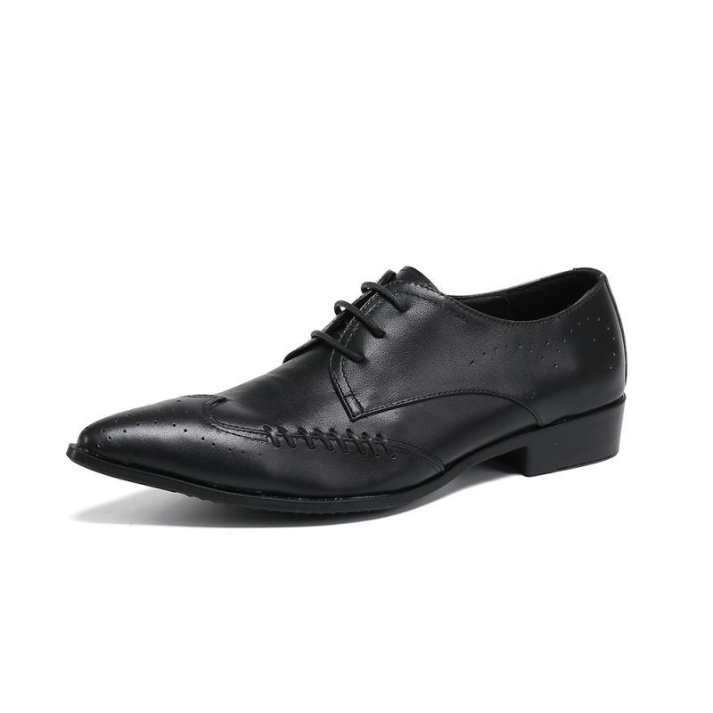 Dress Shoes Big Yards Men Trendy Pointed Toe Laces Genuine Leather Carving Weave Black White Wedding Size 37-46
Dress Shoes Big Yards Men Trendy Pointed Toe Laces Genuine Leather Carving Weave Black White Wedding Size 37-46