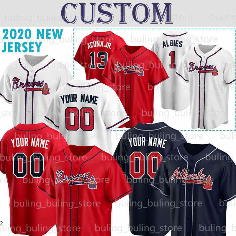 Braves Jersey Custom Atlanta 13 Ronald Acuna Jr. Acuña 5 Freddie Freeman 7 Dansby Swanson 1 Ozzie Albies 3 Dale Murphy Chipper Jones, Blue;black
Braves Jersey Custom Atlanta 13 Ronald Acuna Jr. Acuña 5 Freddie Freeman 7 Dansby Swanson 1 Ozzie Albies 3 Dale Murphy Chipper Jones, Blue;black