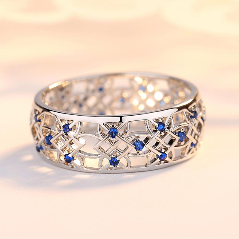 Cluster Rings For Women Romantic Flower Blue Clear Micro Inlay Zircon Silver Color Lovers' Gift Fashion Jewelry KAR361, Golden;silver
Cluster Rings For Women Romantic Flower Blue Clear Micro Inlay Zircon Silver Color Lovers' Gift Fashion Jewelry KAR361, Golden;silver