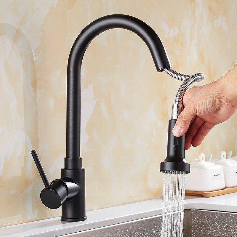 2021 New Pull Out Black Oil Brush Sink 360 Degree Faucet Rotation Torneira Cozinha Mixer Kitchen Tap 2z71
2021 New Pull Out Black Oil Brush Sink 360 Degree Faucet Rotation Torneira Cozinha Mixer Kitchen Tap 2z71