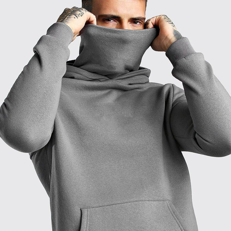 Ninja Hoodies Men Mask Cotton Oversized Hoodies Sports solid Long Sleeve Winter Hooded Sweatshirts Men Clothing Spot wholesale 201128