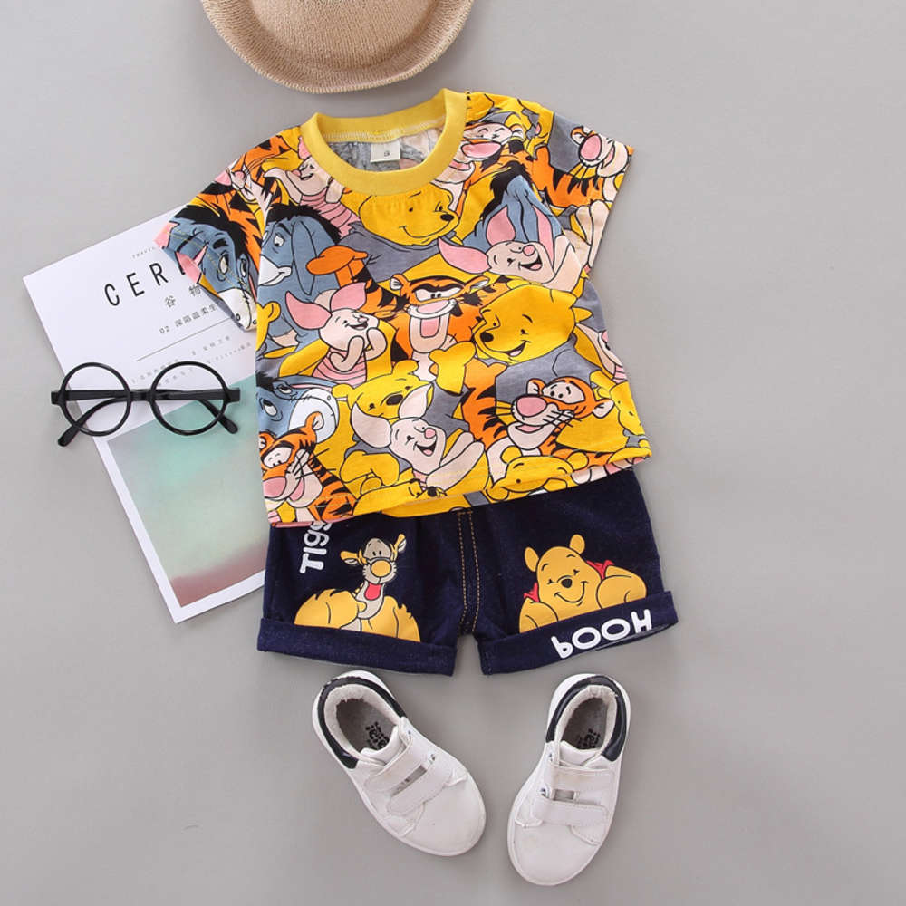 Boys and girls suits Summer children's short sleeve shorts suit T-shirt for boys and girls, White
Boys and girls suits Summer children's short sleeve shorts suit T-shirt for boys and girls, White