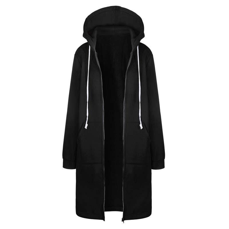 Autumn Winter Oversized Hoodie Women Oversize Long Sweatshirt Woman Hoodie Hooded Sweatshirt Female Hoodies For Women Black 201102