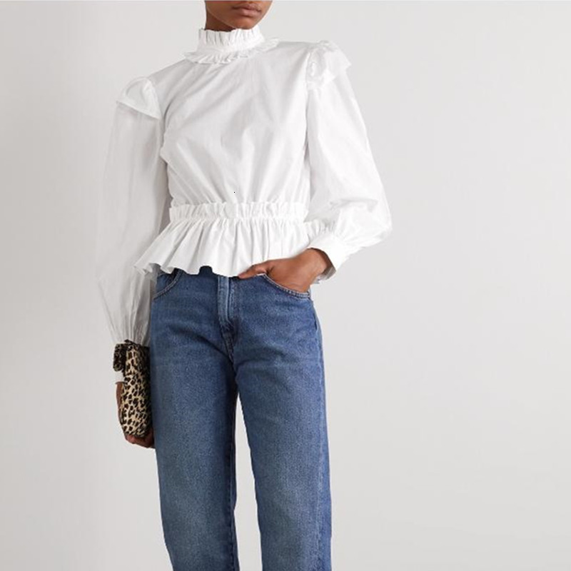 Women White Ruffles Trim Blouse Ladies 2021 New Spring Summer Long Sleeve Office Wear Elegant Shirt and Tops Rkcr, Black
Women White Ruffles Trim Blouse Ladies 2021 New Spring Summer Long Sleeve Office Wear Elegant Shirt and Tops Rkcr, Black