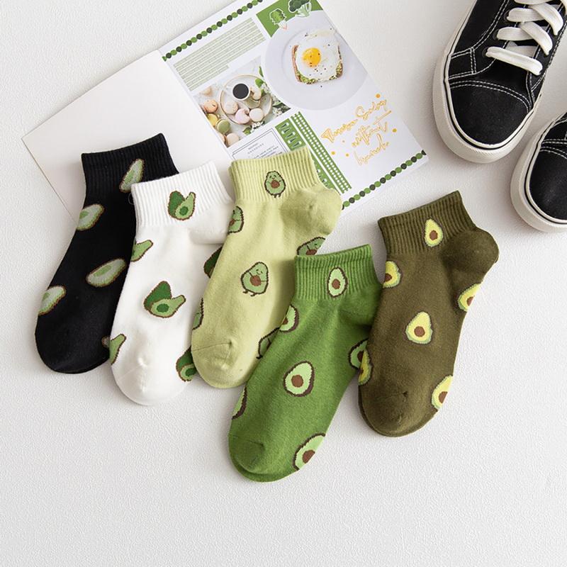 Socks & Hosiery Fashion Women Cotton Cartoon Fruit Ankle Summer Japanese Avocado Cute Boat Casual Soft Girls Short, Black;white
Socks & Hosiery Fashion Women Cotton Cartoon Fruit Ankle Summer Japanese Avocado Cute Boat Casual Soft Girls Short, Black;white