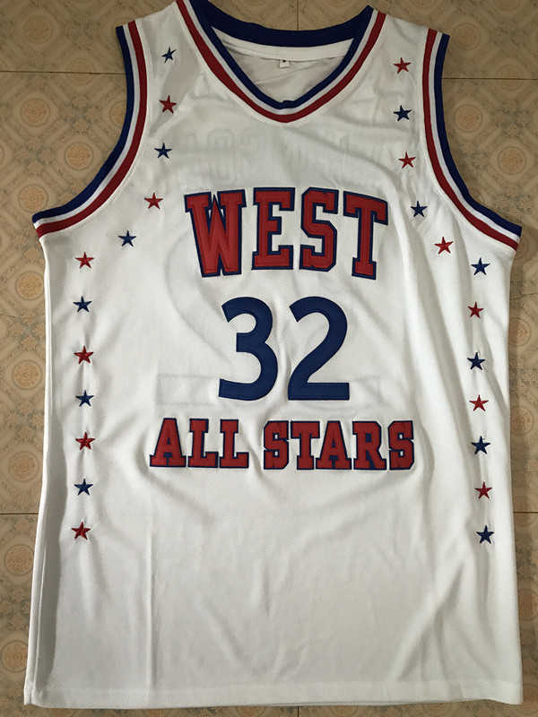 mens #32 Magic Johnson 1983 All Star West Basketball Jersey Customize any name and number, White
mens #32 Magic Johnson 1983 All Star West Basketball Jersey Customize any name and number, White