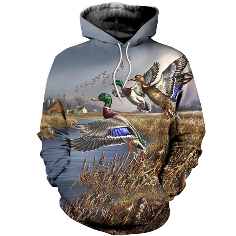 Hot Fashion Men 3D Hoodie Print Hunting Duck Hooded Sweatshirts Unisex Casual streetwear Hoody Wholesale and retail LJ200918, Black
Hot Fashion Men 3D Hoodie Print Hunting Duck Hooded Sweatshirts Unisex Casual streetwear Hoody Wholesale and retail LJ200918, Black