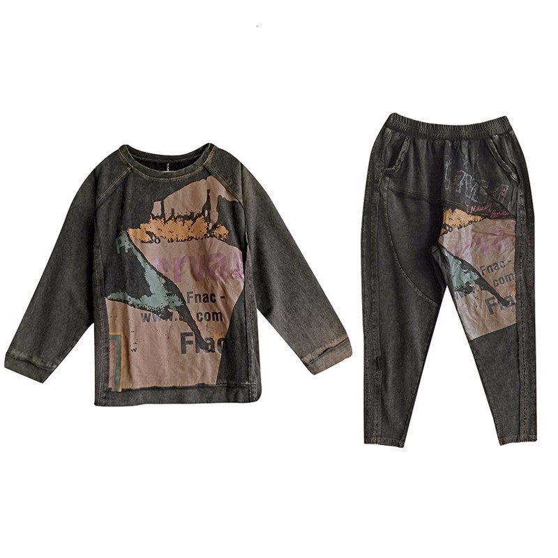 New 2021 Spring Fashion Korean Tracksuit Ladies Tops and Pants Womens Punk Two Pieces Sets Outfits Female Clothes Sweatsuit Yvss, Black
New 2021 Spring Fashion Korean Tracksuit Ladies Tops and Pants Womens Punk Two Pieces Sets Outfits Female Clothes Sweatsuit Yvss, Black