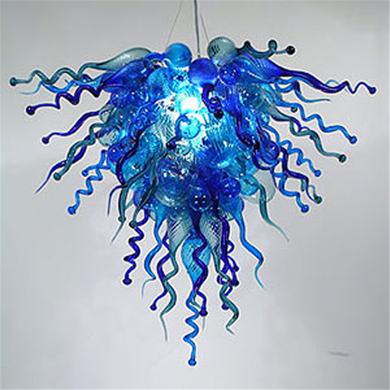 Hand-blown Glass Crystal Chandelier LED Art Pendant Lamps Blue W80x70CM Indoor Lighting Modern Living Room Decoration
Hand-blown Glass Crystal Chandelier LED Art Pendant Lamps Blue W80x70CM Indoor Lighting Modern Living Room Decoration