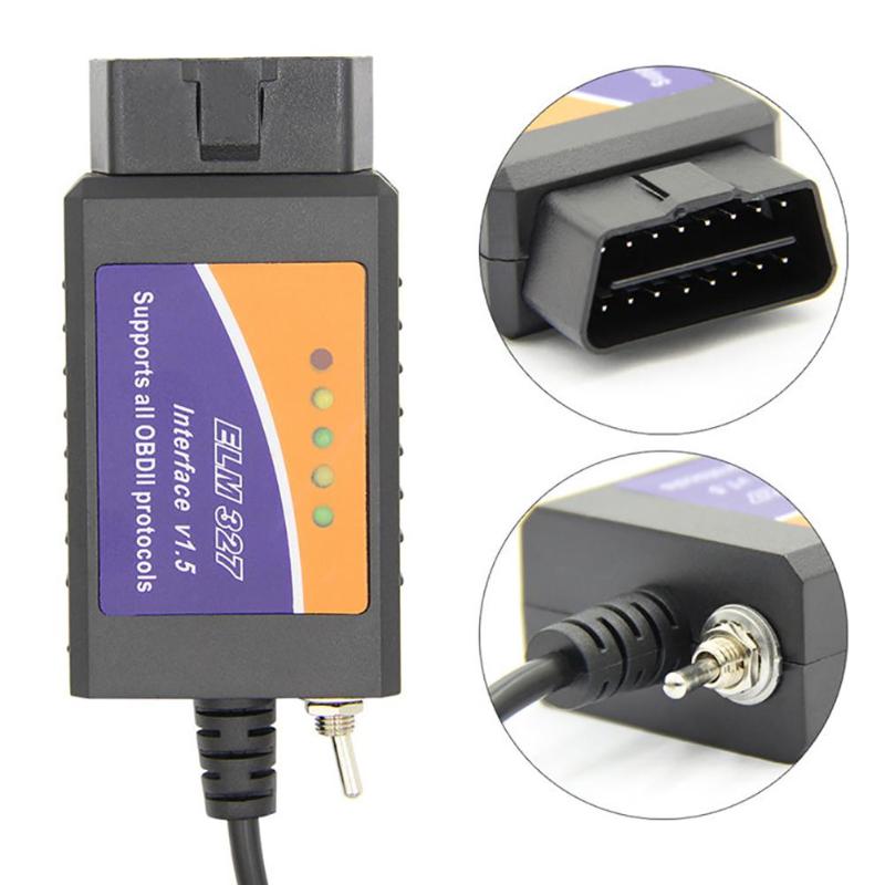 Code Readers & Scan Tools OBD2 Scanner USB Device ELM327 Compatible Interface With HS-CAN/MS-CAN Switch For Forscan Focus ELMconf
Code Readers & Scan Tools OBD2 Scanner USB Device ELM327 Compatible Interface With HS-CAN/MS-CAN Switch For Forscan Focus ELMconf