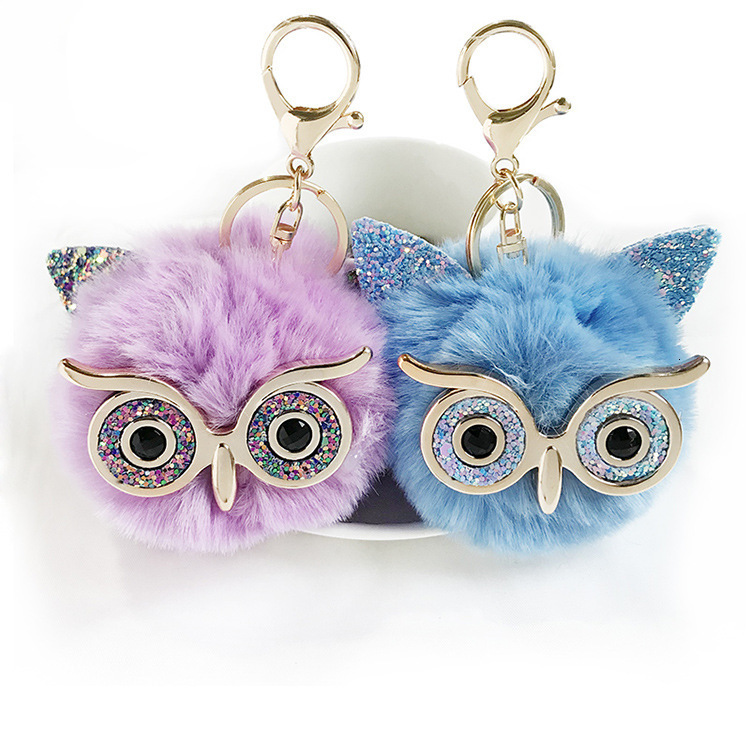key chain creative diamond inlaid owl imitation rex rabbit hair ball ring fashion women's bag hanging decoration small gift, Silver
key chain creative diamond inlaid owl imitation rex rabbit hair ball ring fashion women's bag hanging decoration small gift, Silver