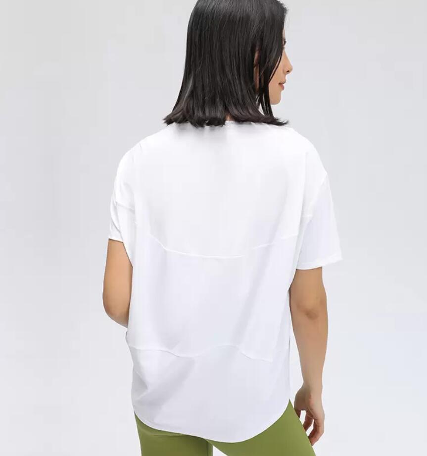 Yoga Outfits Sports Exercise Fitness Wear No-see through Tops T-Shirt LU-13 Women Solid Color Short Sleeve Fashion Outdoor Shirts Running, Black
Yoga Outfits Sports Exercise Fitness Wear No-see through Tops T-Shirt LU-13 Women Solid Color Short Sleeve Fashion Outdoor Shirts Running, Black