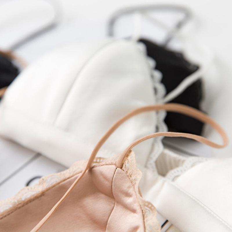 BEFORW New Summer Bralette Lace Splice Elastic Straps Wireless Sexy Bra Cozy Seamless Bras For Women Lace Tops Sexy Lingerie T200609