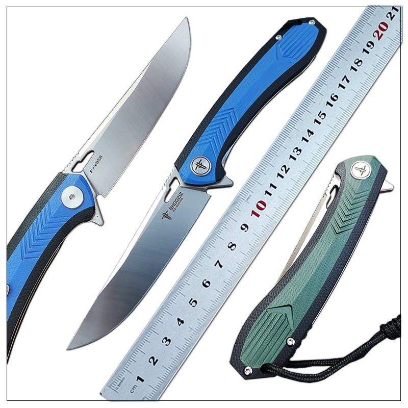 SHOOZIZ XUN110 foding knife outdoor tactica pocket knives D2 stee G10 hande camping hunting defensive Cutter too EDC
SHOOZIZ XUN110 foding knife outdoor tactica pocket knives D2 stee G10 hande camping hunting defensive Cutter too EDC