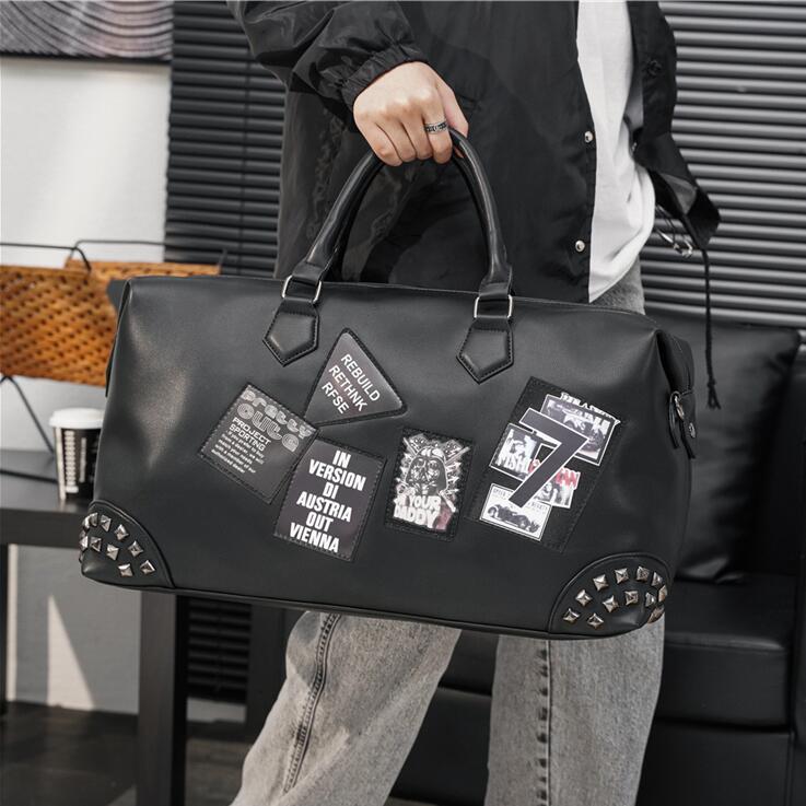 Factory wholesale men shoulder bag outdoor daily business fitness leathers handbag fashion sports leisure leather backpack street rivet travel bags, Black
Factory wholesale men shoulder bag outdoor daily business fitness leathers handbag fashion sports leisure leather backpack street rivet travel bags, Black