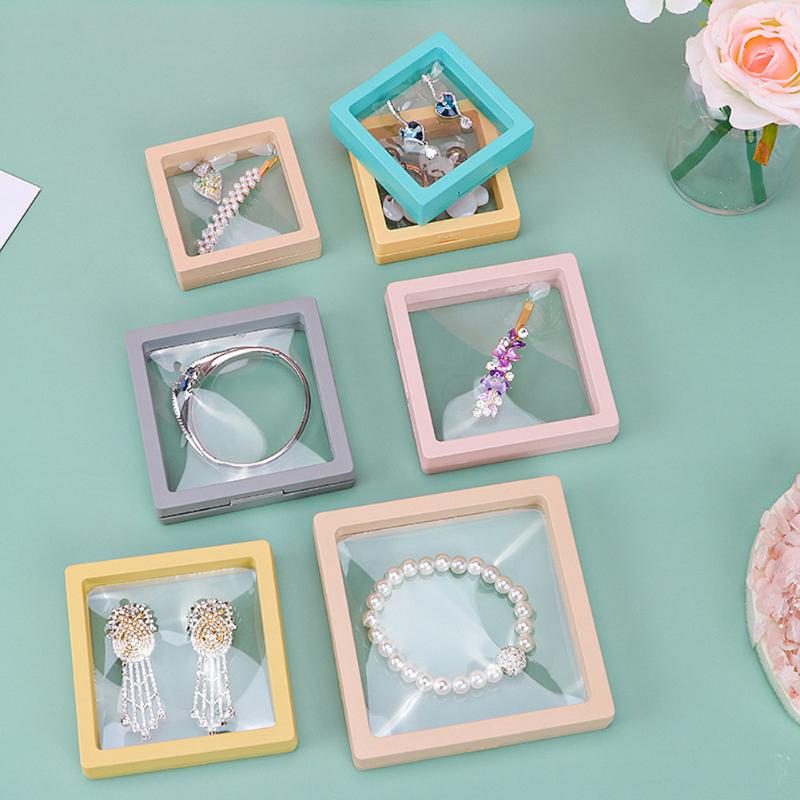 Jewelry Pouches, Bags 10pcs 3D Floating Display Case Stands Transparent Square Holder Pendant Necklace Bracelet Ring Coin Storage Box #20
Jewelry Pouches, Bags 10pcs 3D Floating Display Case Stands Transparent Square Holder Pendant Necklace Bracelet Ring Coin Storage Box #20