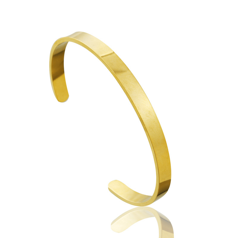 Stainless Steel Cuff Bangle Bracelets Handcuff Bracelet for Women Bulk Jewelry Making Wholesale Price